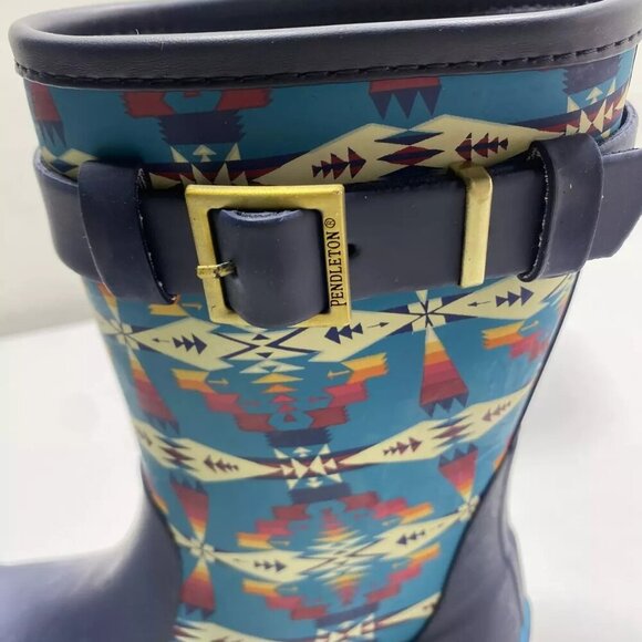 NEW PENDLETON Heritage Tucson Rain Boots Size 7 Waterproof Round Toe Buckle - Picture 3 of 8